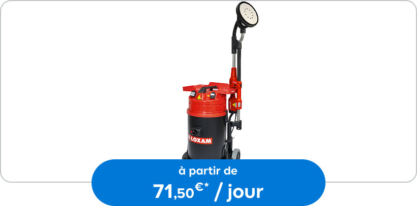 Location de ponceuse mur et plafond