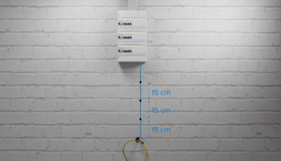 Schéma distance trou mise à terre et tableau électrique