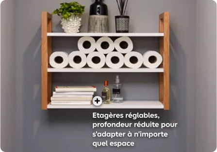 Etagères réglables