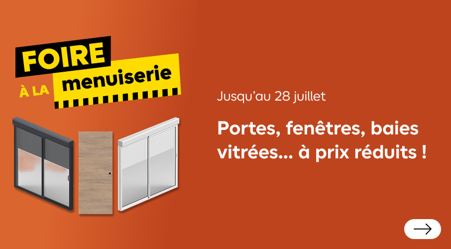 Portes, fenêtres, baies vitrées... à prix réduits !