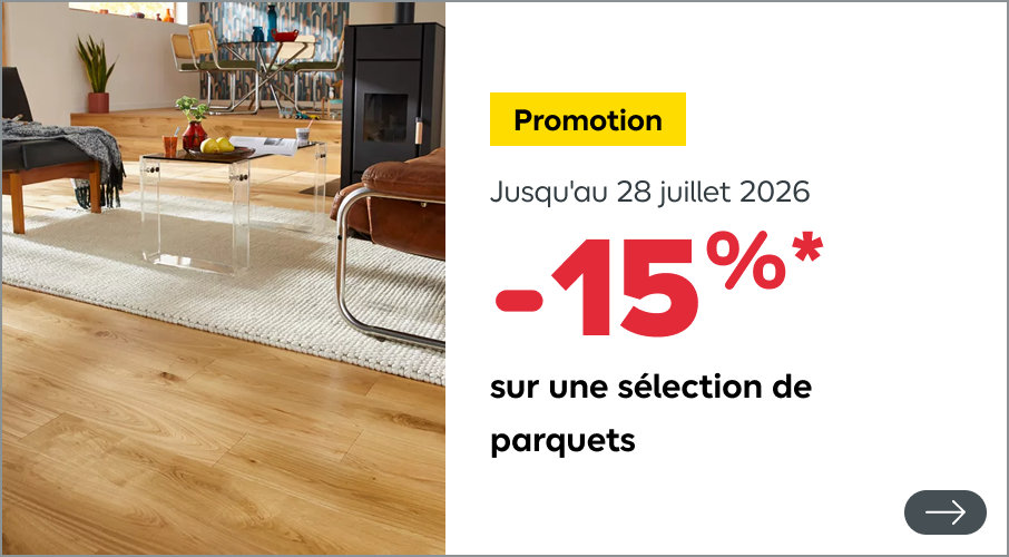 15% sur une sélection de parquets