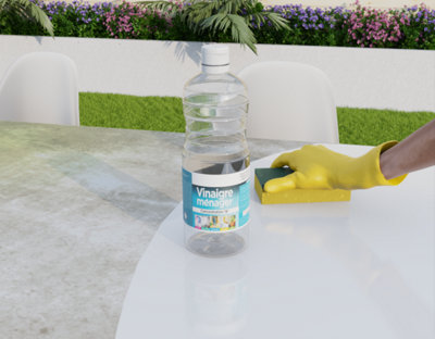 Le salon blanc en PVC ou en plastique