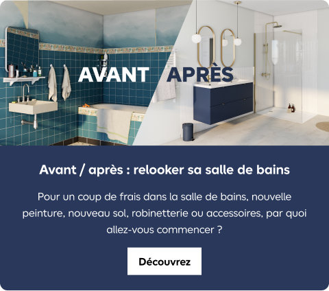 Avant / après :  relooker sa salle de bains