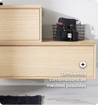 Différentes combinaisons de meubles possibles