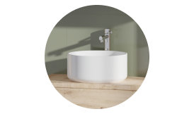 Plan de toilette avec vasque à poser