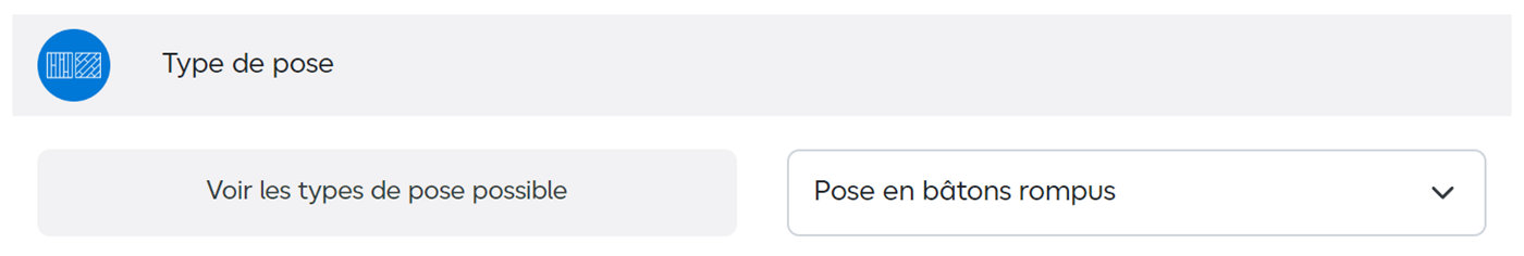 Le type de pose