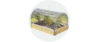 Carré potager bâche tunnel