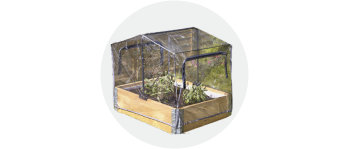 Carré potager bâche rétractable