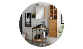 Plan de toilette avec vasque à poser