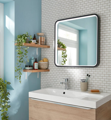 Miroir LED et ambiance nature