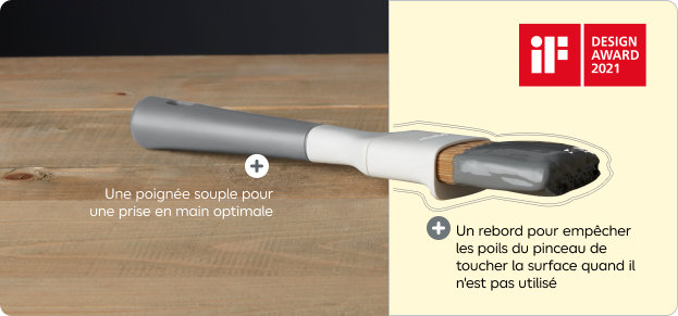 Un pinceau au design ergonomique