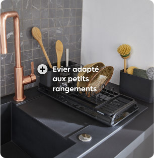 Evier adapté aux petits rangements