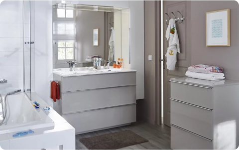 Agencer une salle de bains