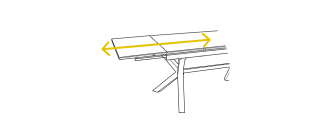 Choisissez la longueur  de votre table