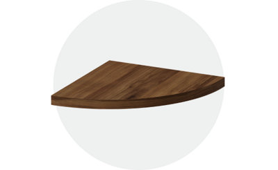 Tablette d'angle