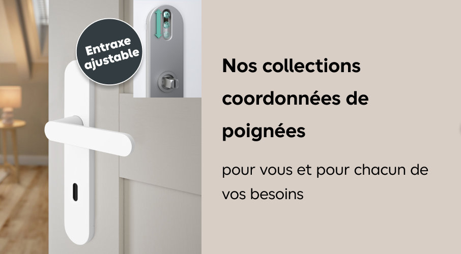 Découvrez nos collections coordonnées de poignées pour vous et pour chacun de vos besoins