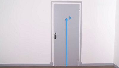 Schéma hauteur pour placer le judas sur la porte