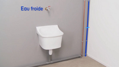 Schéma mettant en avant tuyau eau froide