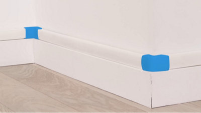 Schéma mise en évidence des angles du mur où passe les fils