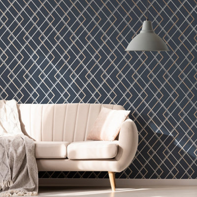 Papier peint géométrique​