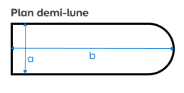 Plan en demi-lune