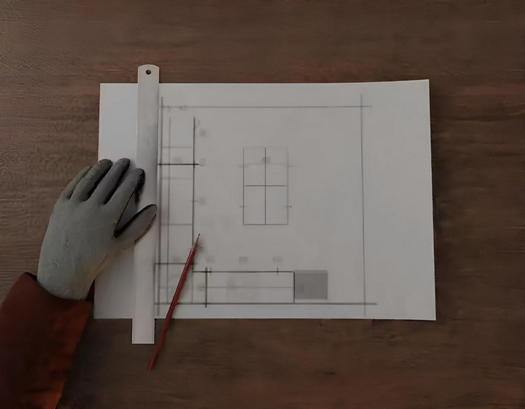 Exemple d'un plan électrique avant de commencer