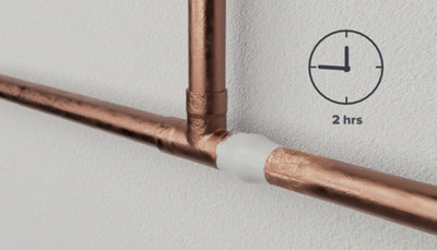 Une fois le produit appliqué, attendez alors 2 heures avant de procéder à la remise en eau du circuit de votre maison