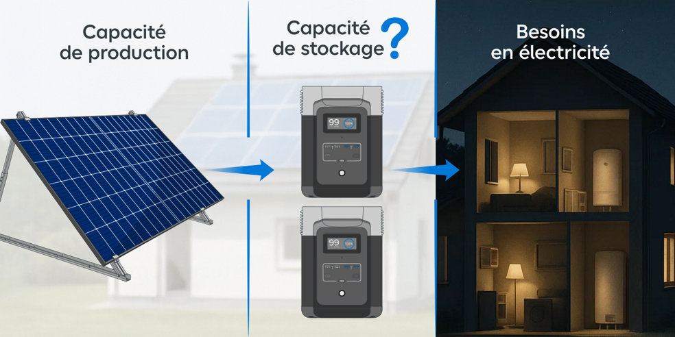 Illustration de la capité de stockage