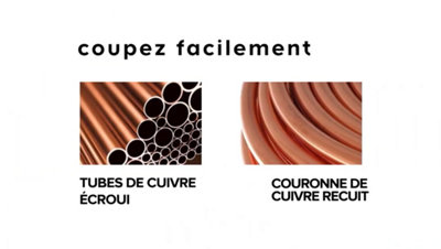 Illustration du cuivre sous forme de tubes écrouis ou recuits