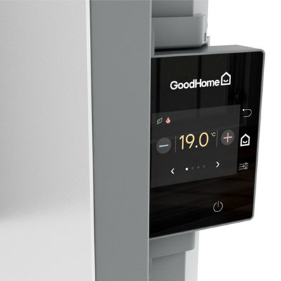 Zoom sur tableau contrôle radiateur gris