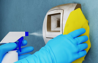 Nettoyage des bouches d’extraction de la VMC