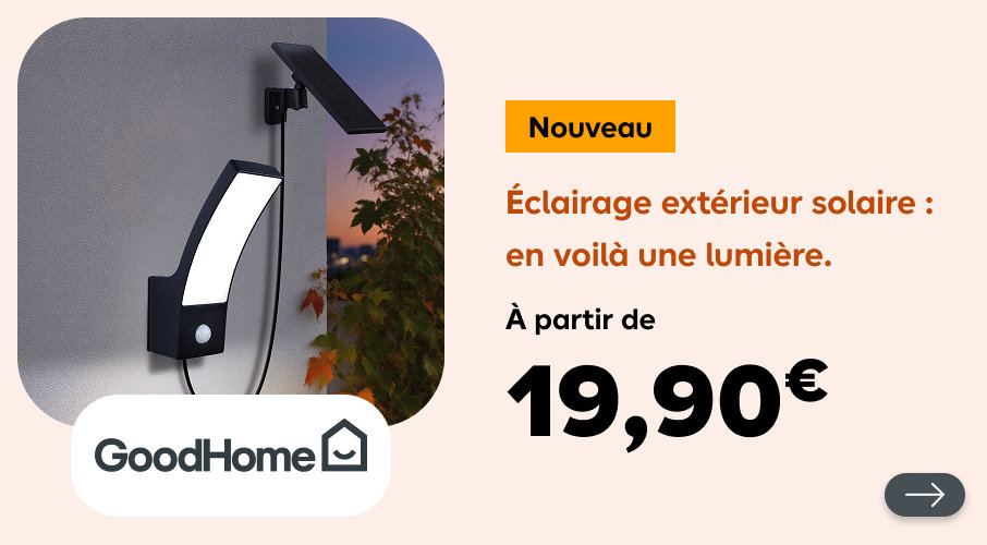 Nouveauté luminaire extérieur solaire