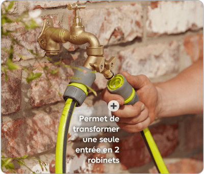 Permet de transformer une seule entrée en 2 robinets