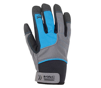 Gant manutention bleu noir et gris