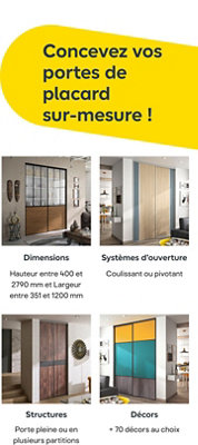 Concevez vos placards sur mesure