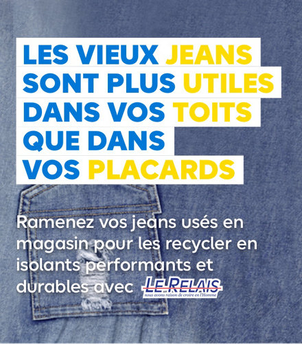 Castorama collecte vos jeans usés