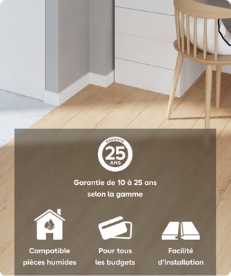 Garantie de 10 à 25 ans selon la gamme
