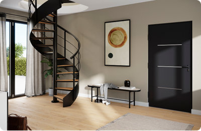 Image d'une entrée avec escalier