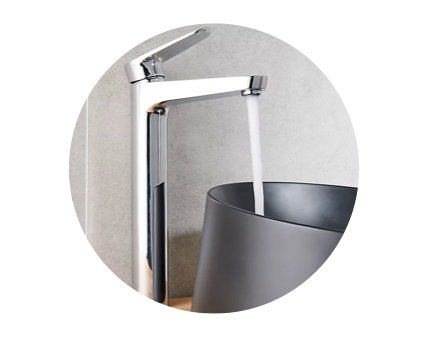 Robinet de lavabo et vasque