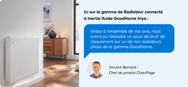 Témoignage du chef produit chauffage