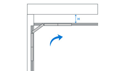 Distance pour fixation au plafond