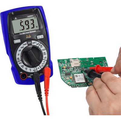 Exemple de multimètre numérique avec écran LCD