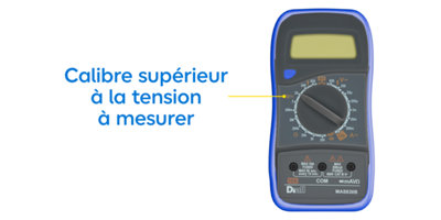 Mesure de la tension continue