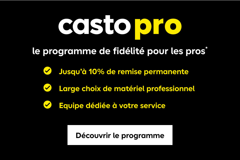 Casto pro le programme de fidélité pour les pros*