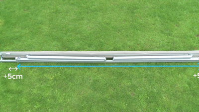 Mesurez la distance entre les deux supports du bras et ajouter 5 cm de chaque côté.​