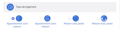 Le type de logement :