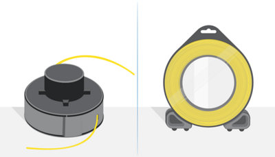 Utilisez le diamètre de fil adapté à votre coupe bordure.