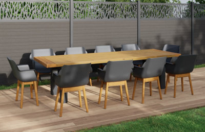 Dans un espace complètement ouvert, comme un jardin ou une grande terrasse, vous n’avez plus la contrainte de la circulation