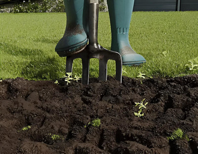 Nettoyage du potager avant d'attaquer le travail