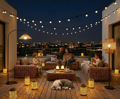 Roof top à l'ambiance intimiste pour la famille et les amis